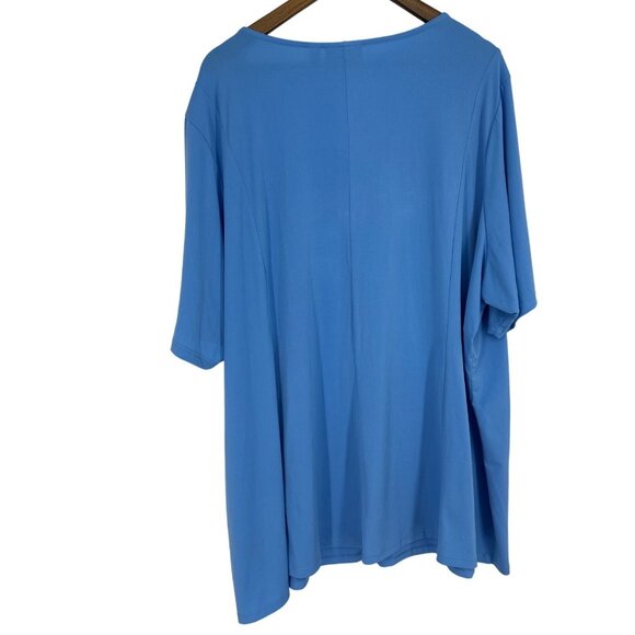 Susan Graver Mondern Essentials Liquid Knit Fit & Flare Top Women's Size 5X - Picture 5 of 8